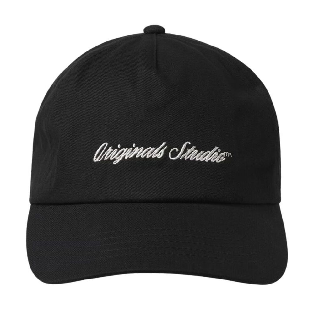 Jack And Jones Mens Logo Baseball Cap / Black